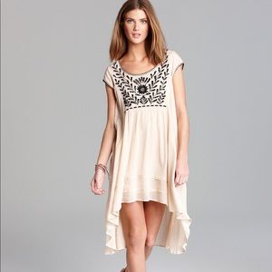 Free People Dress -Embroidered Gauze.